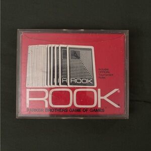 Vintage Rook Card Game 1972 Parker Brothers Red Box Complete With Booklet & Case